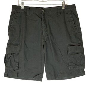 Dockers Mens Cargo Shorts Size 36 Relaxed Fit Charcoal Gray Cotton